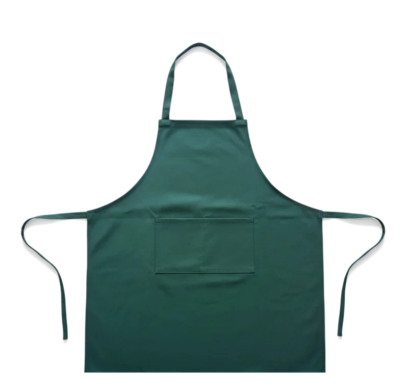 Delantal Gabardina Verde Pino