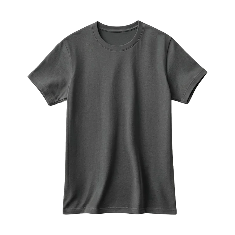 Remera Algodón Gris Oscuro