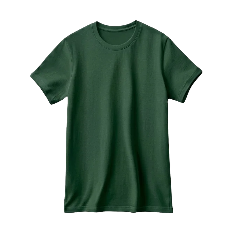 Remera Algodón Verde Bosque