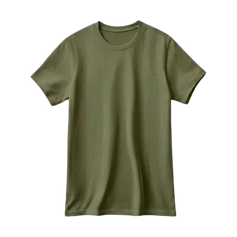 Remera Algodón Verde Militar